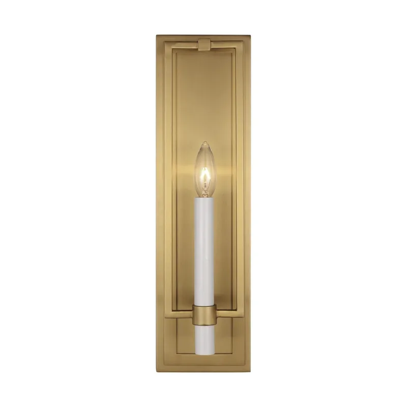 Chapman & Myers Marston Tall Sconce in Burnished Brass