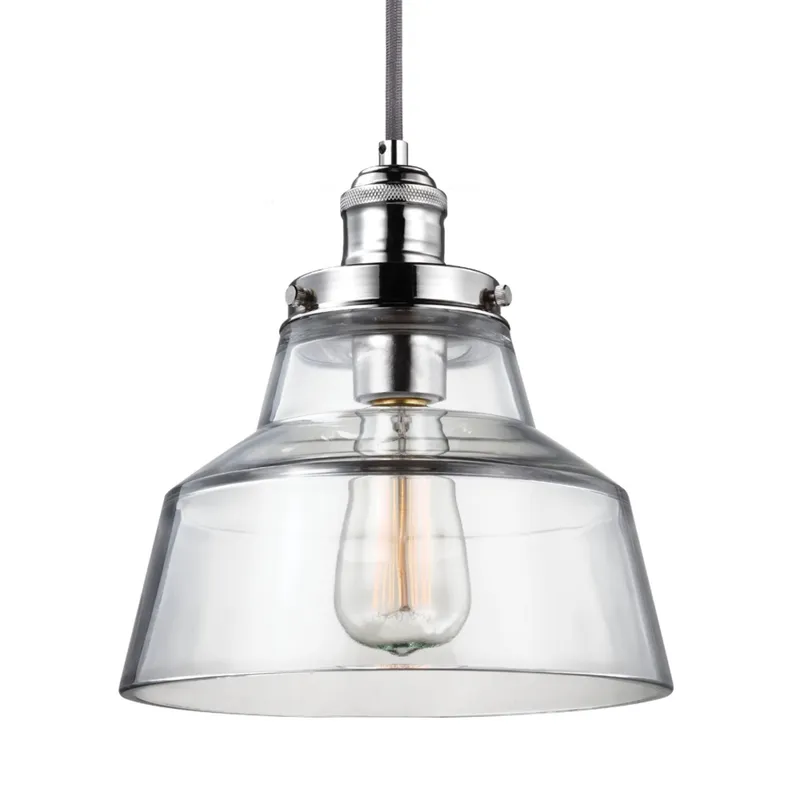 Sean Lavin Baskin Dome Pendant in Polished Nickel
