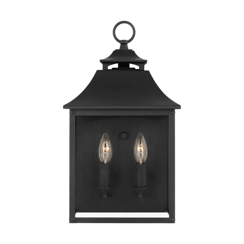 Sean Lavin Galena Pocket Wall Lantern in Textured Black