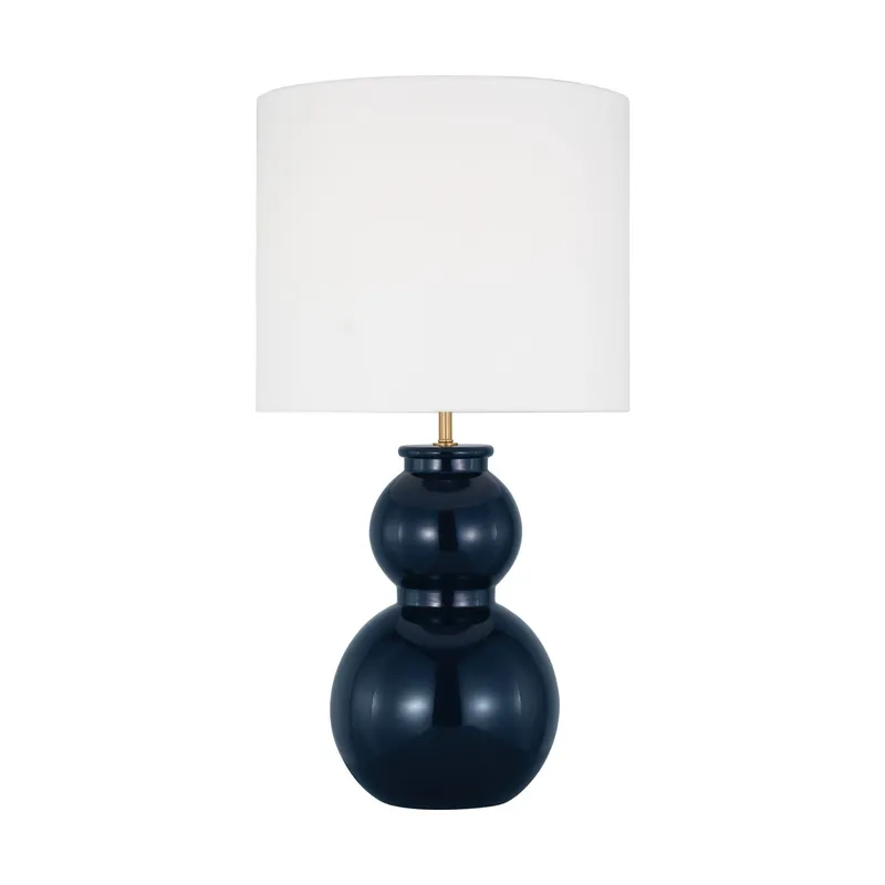 Drew & Jonathan Buckley Medium Table Lamp in Gloss Navy