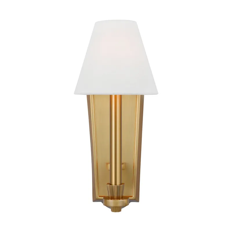 Alexa Hampton Paisley Tall Sconce in Burnished Brass
