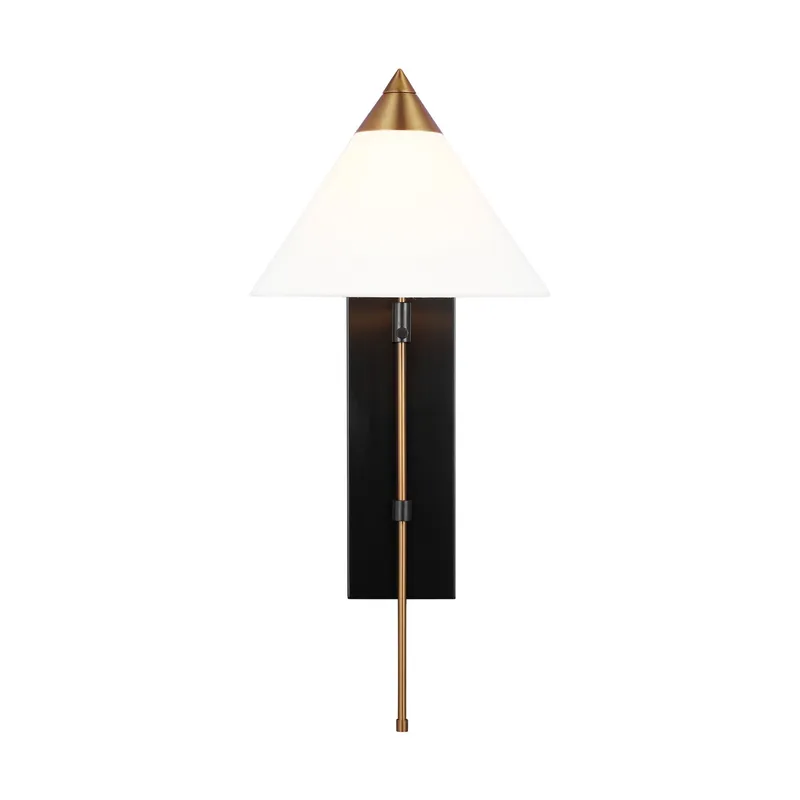 Kelly Wearstler Franklin Wall Sconce in Burnished Brass and Deep Bronze