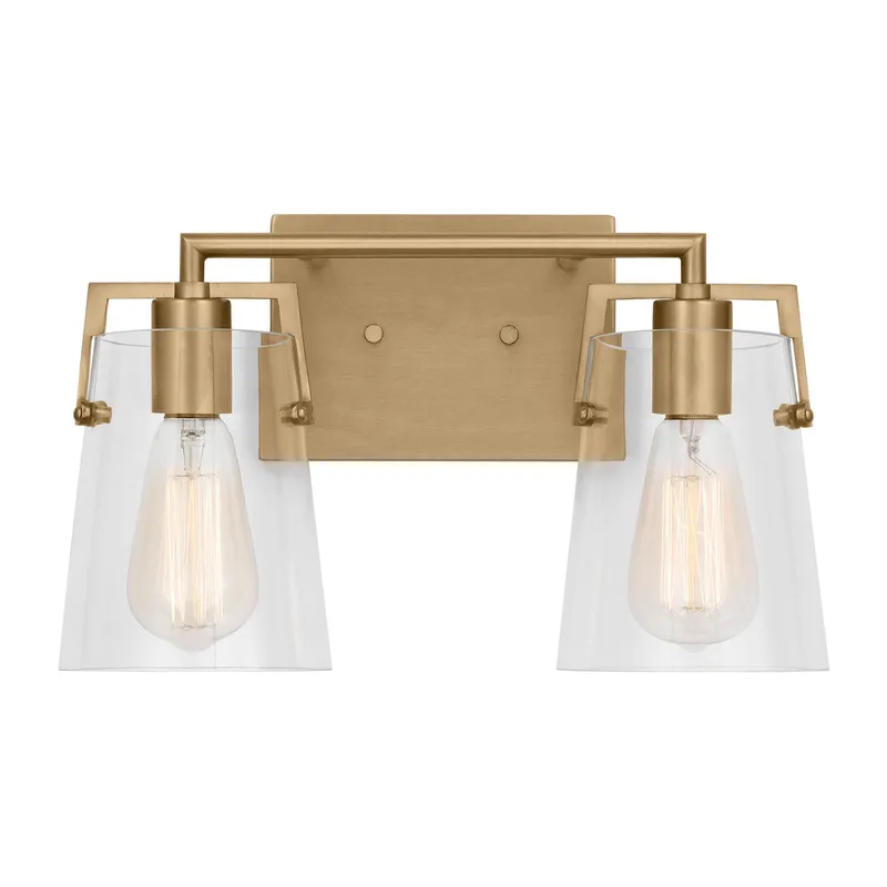Drew & Jonathan Crofton 2 - Light Bath in Satin Brass