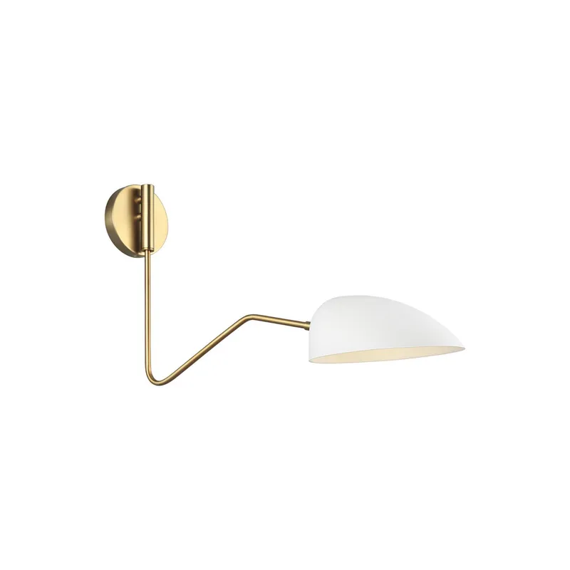 Ellen DeGeneres Jane Task Sconce in Matte White