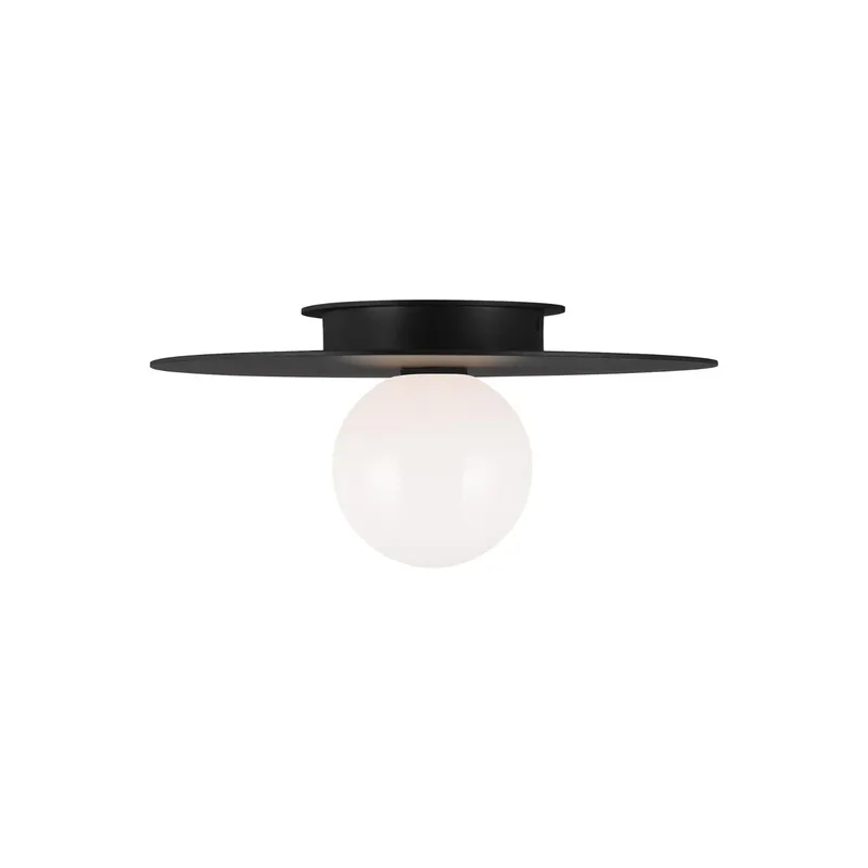 Kelly Wearstler Nodes Medium Flush Mount in Midnight Black