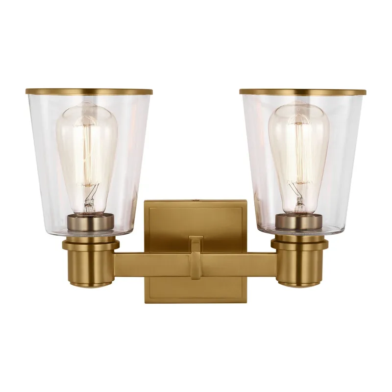 Chapman & Myers Alessa 2 - Light Vanity in Burnished Brass