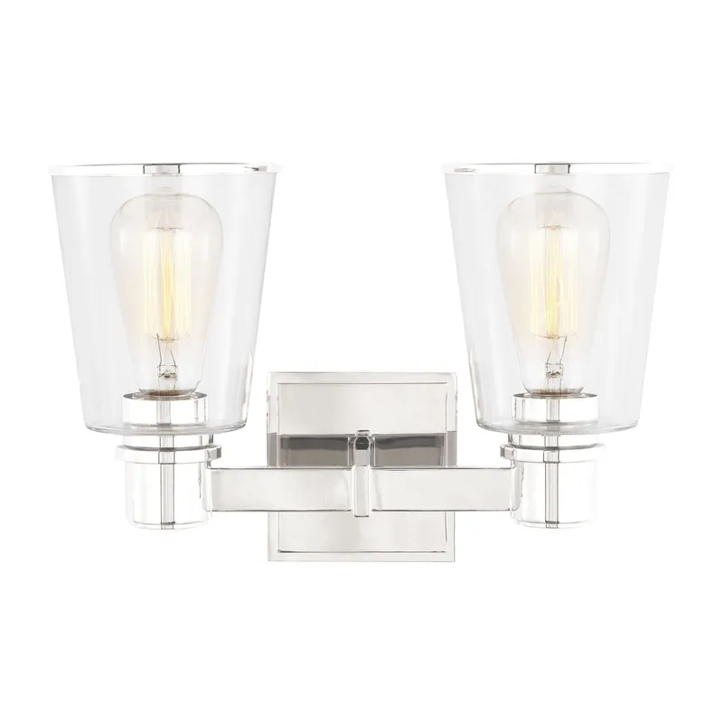 Chapman & Myers Alessa 2 - Light Vanity in Polished Nickel