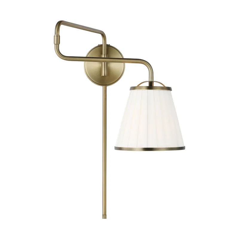Lauren Ralph Lauren Esther Swing Arm Sconce in Time Worn Brass