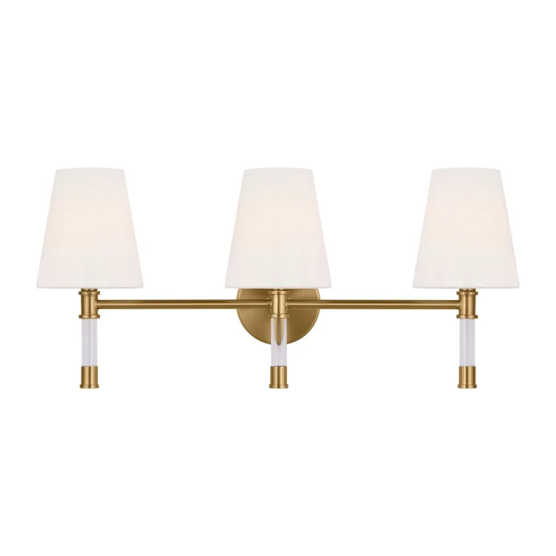 Chapman & Myers Hanover 3 - Light Vanity in Burnished Brass