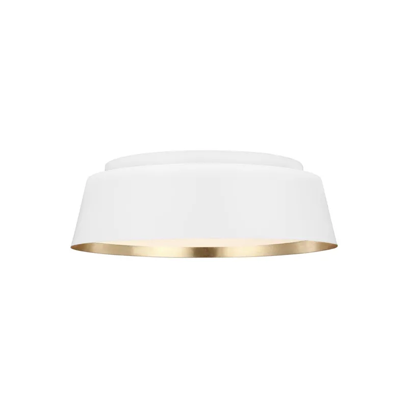 Ellen DeGeneres Asher Medium Flush Mount in Matte White