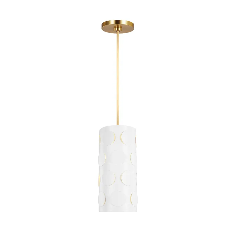 kate spade new york Dottie Small Pendant in Burnished Brass