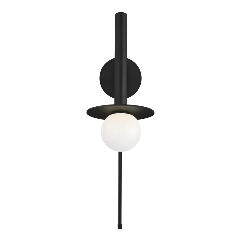 Kelly Wearstler Nodes Pivot Sconce in Midnight Black