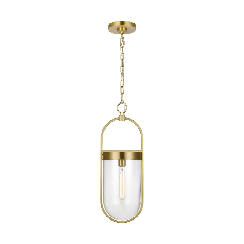 Chapman & Myers Blaine Small Pendant in Burnished Brass