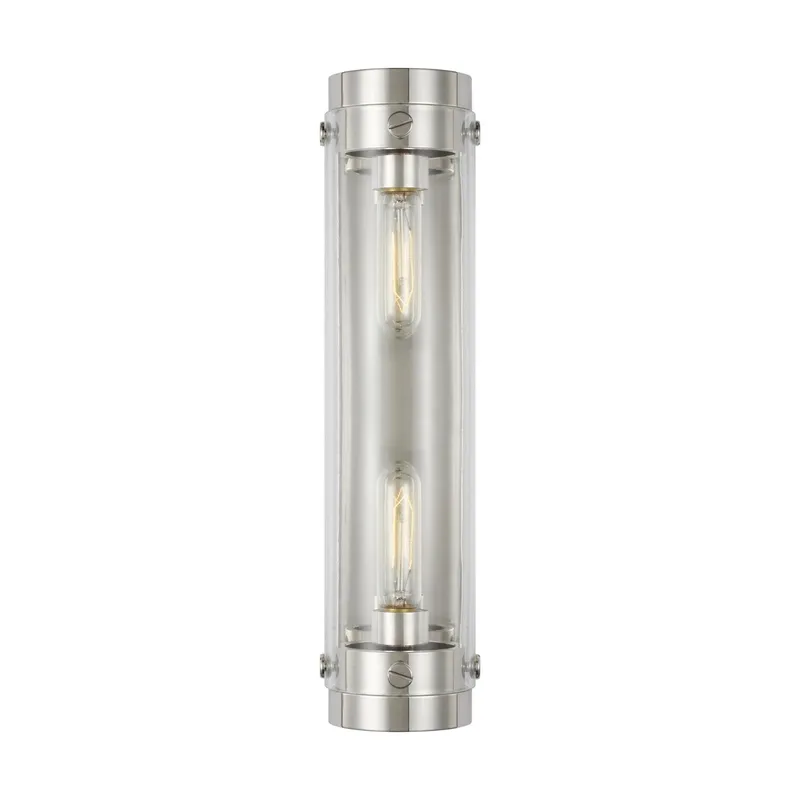 Chapman & Myers Garrett Linear Sconce in Polished Nickel