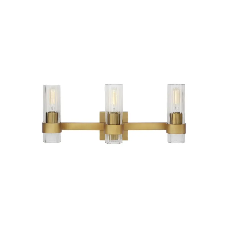 Chapman & Myers Geneva 3 - Light Vanity in Burnished Brass