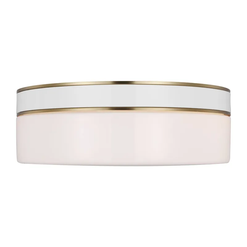 kate spade new york Monroe Large Flush Mount in Burnished Brass