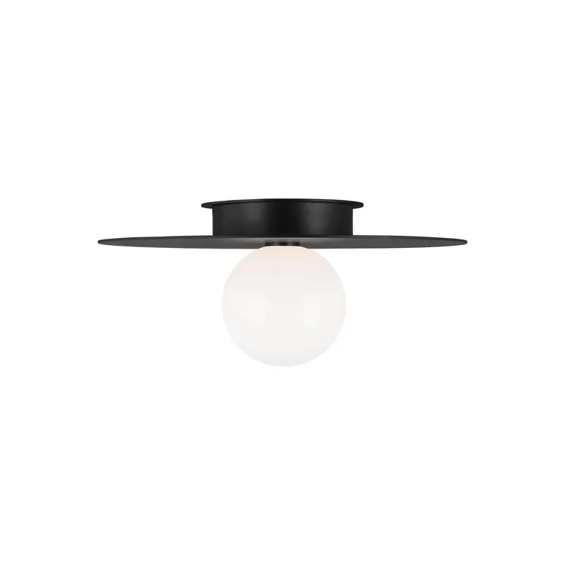 Kelly Wearstler Nodes Large Flush Mount in Midnight Black
