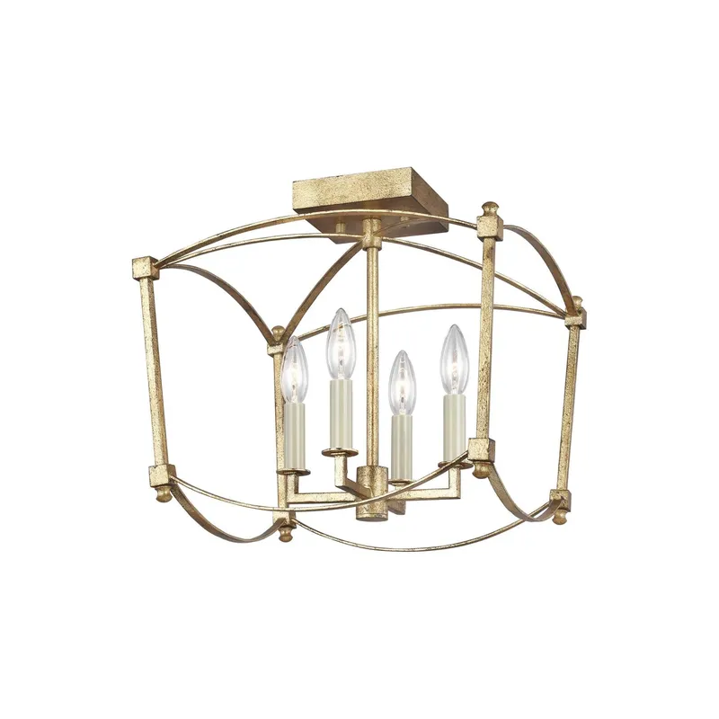 Sean Lavin Thayer Semi-Flush Mount in Antique Gild