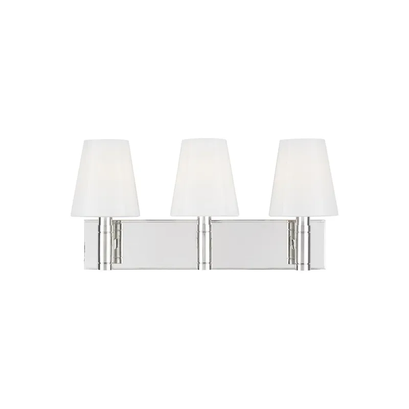 Thomas O'Brien Beckham Classic 3 - Light Vanity in Polished Nickel