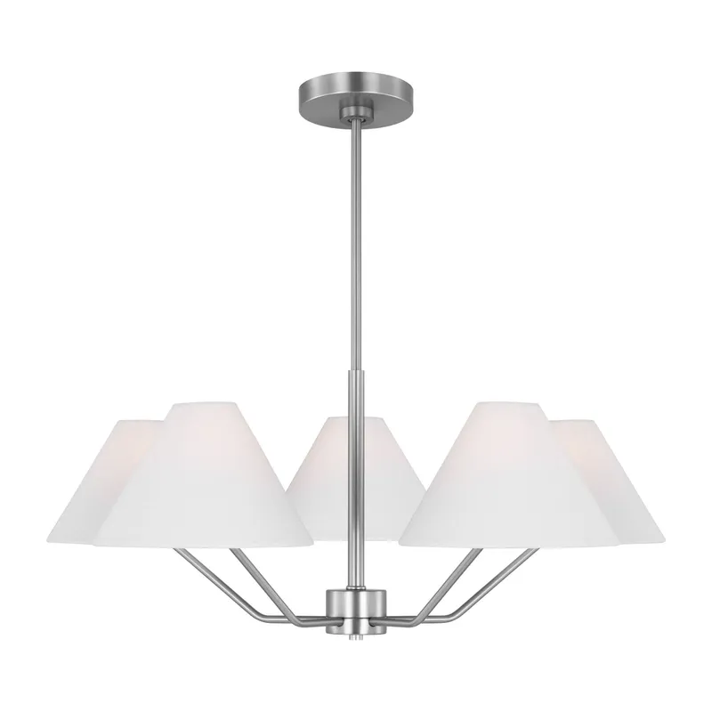 Drew & Jonathan Burke Medium Chandelier in Brushed Steel