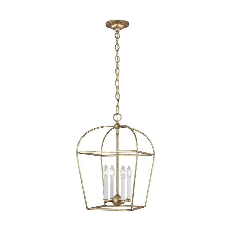 Chapman & Myers Stonington Small Lantern in Antique Gild