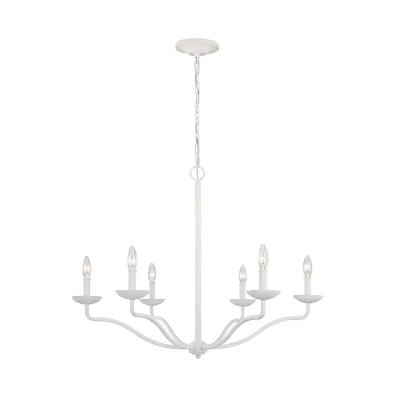 Sean Lavin Annie Medium Chandelier in Plaster White