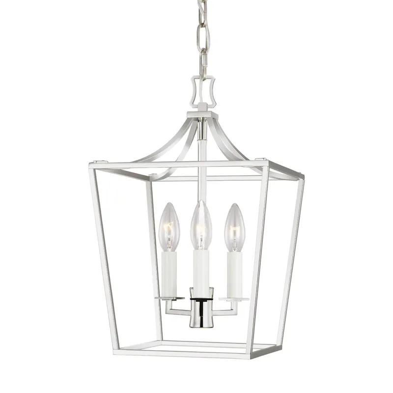 Chapman & Myers Southold Mini Lantern in Polished Nickel