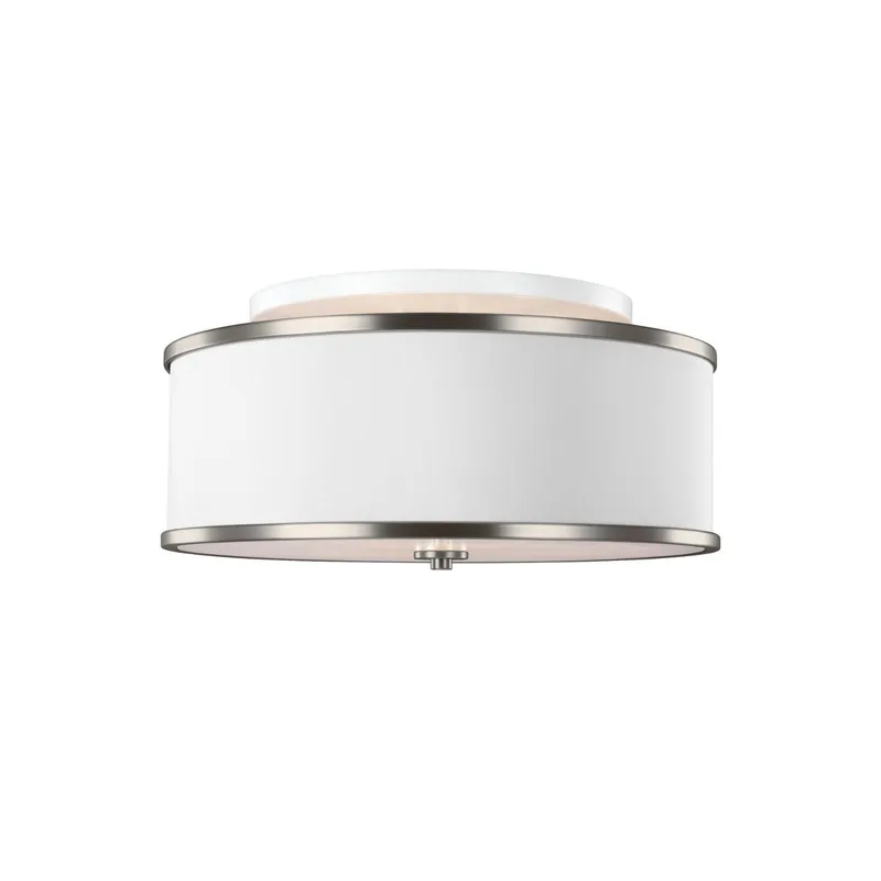 Sean Lavin Lennon Medium Semi-Flush Mount in Satin Nickel
