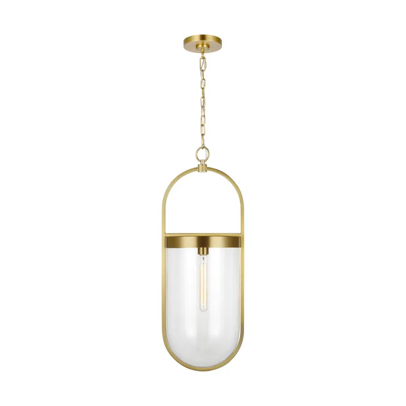 Chapman & Myers Blaine Large Pendant in Burnished Brass