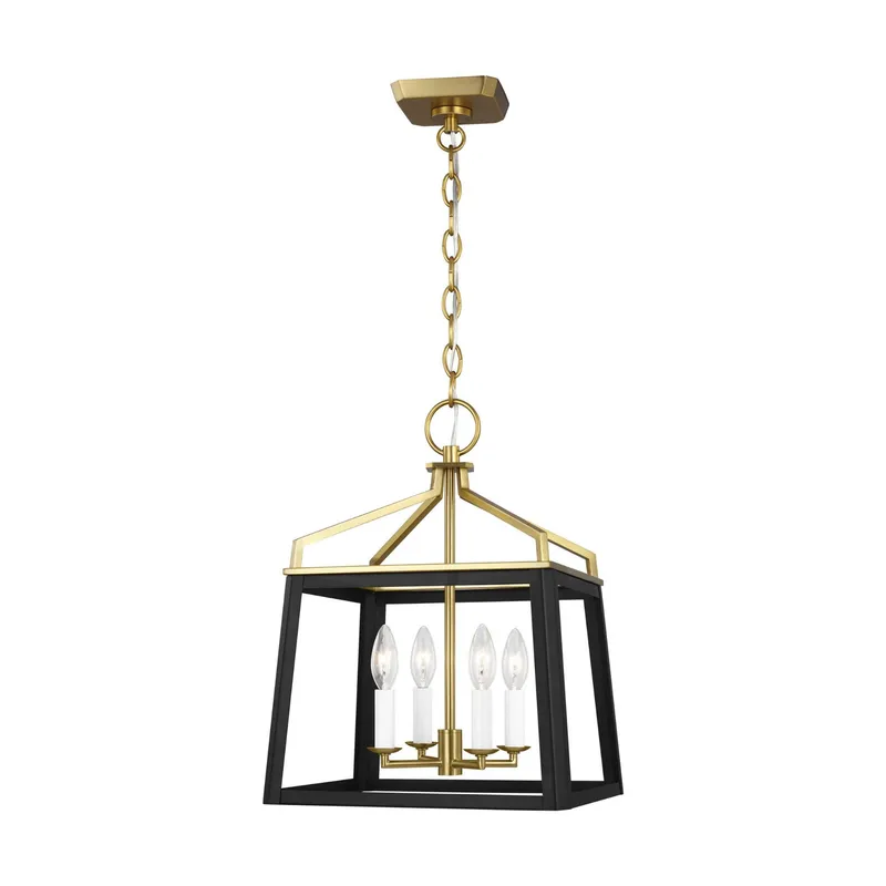Chapman & Myers Carlow Medium Lantern in Midnight Black