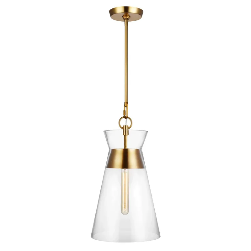 Chapman & Myers Atlantic Narrow Pendant in Burnished Brass
