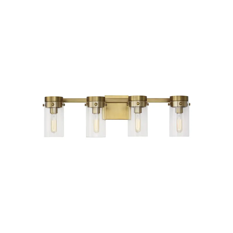 Chapman & Myers Garrett 4 - Light Vanity in Burnished Brass