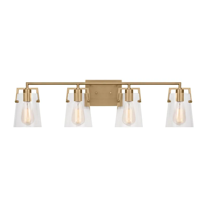 Drew & Jonathan Crofton 4 - Light Bath in Satin Brass