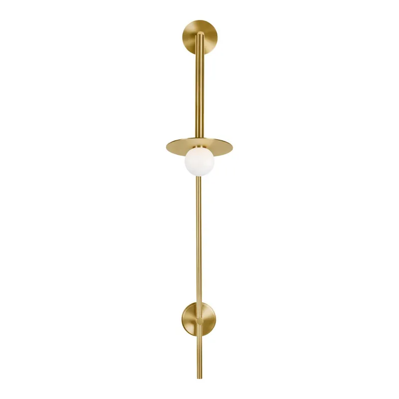 Kelly Wearstler Nodes Large Pivot Sconce in Burnished Brass