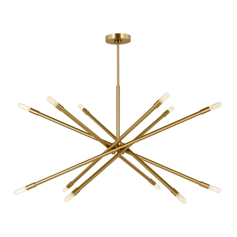 Chapman & Myers Eastyn Extra Large Chandelier in Burnished Brass