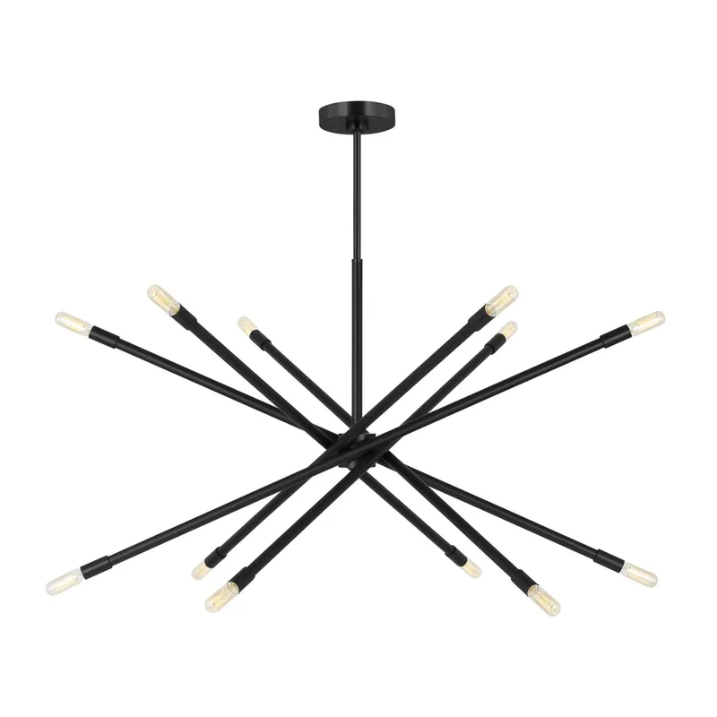 Chapman & Myers Eastyn Extra Large Chandelier in Midnight Black
