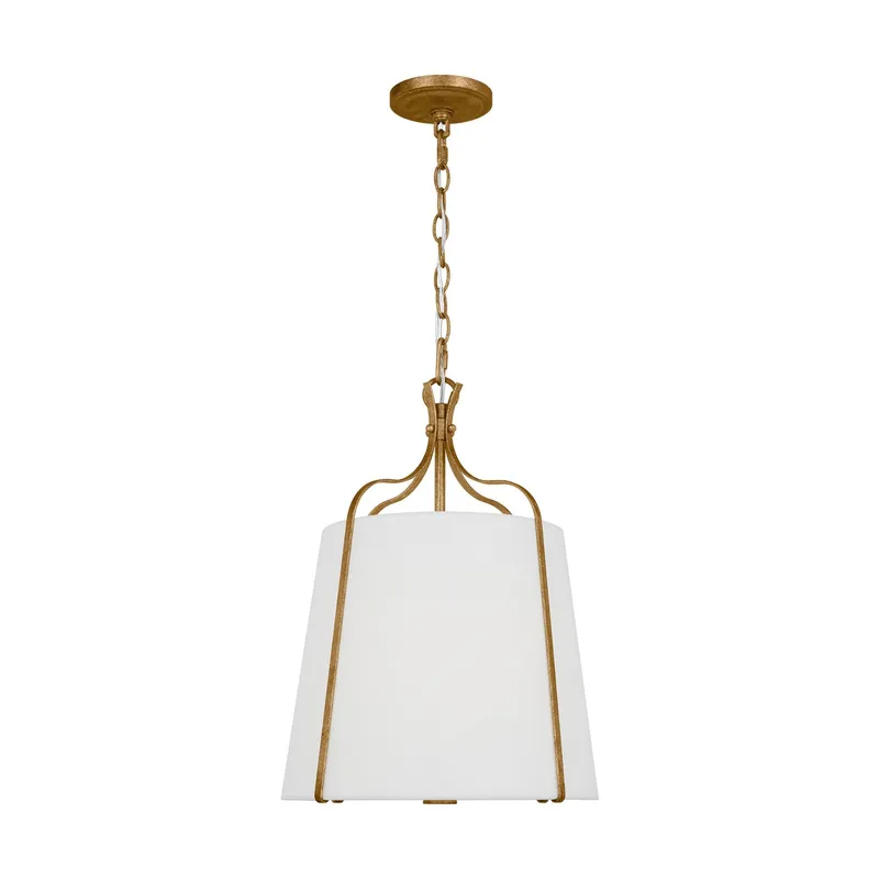 Alexa Hampton Leander Small Hanging Shade in Antique Gild