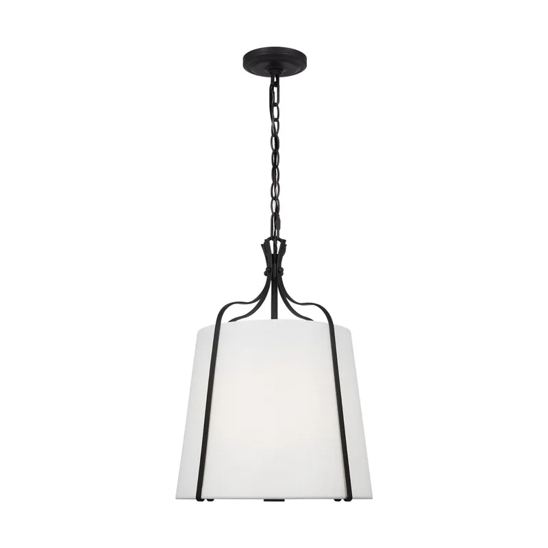 Alexa Hampton Leander Small Hanging Shade in Smith Steel