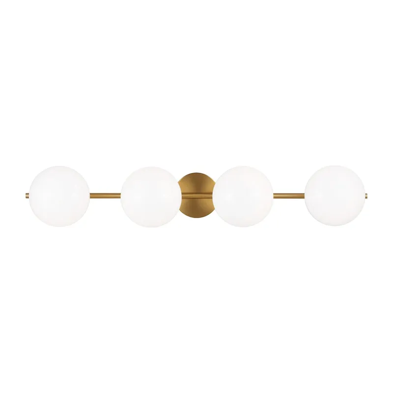 Ellen DeGeneres Lune 4 - Light Vanity in Burnished Brass