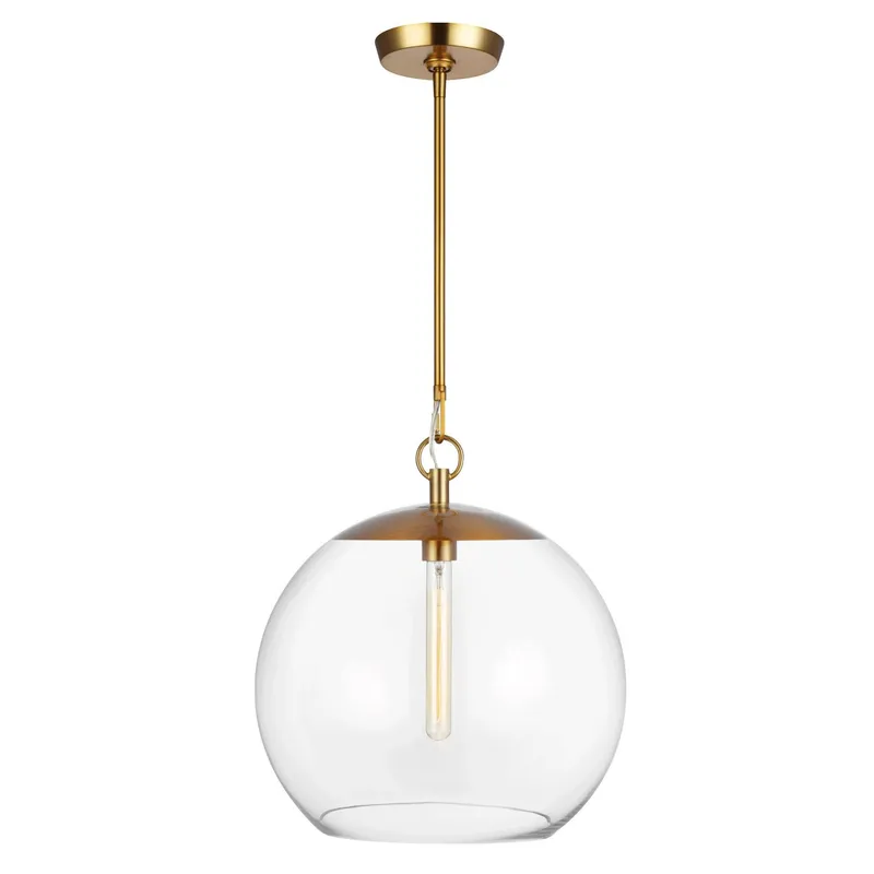 Chapman & Myers Atlantic Round Pendant in Burnished Brass
