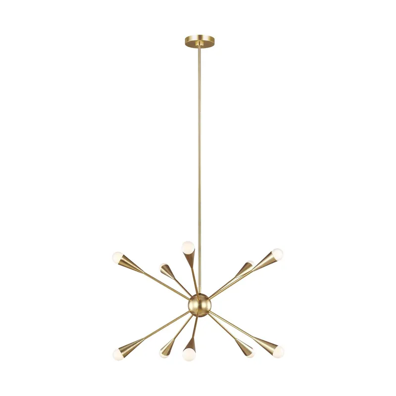 Ellen DeGeneres Jax Medium Chandelier in Burnished Brass