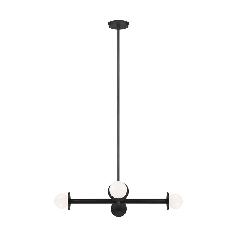 Kelly Wearstler Nodes Wide Chandelier in Midnight Black