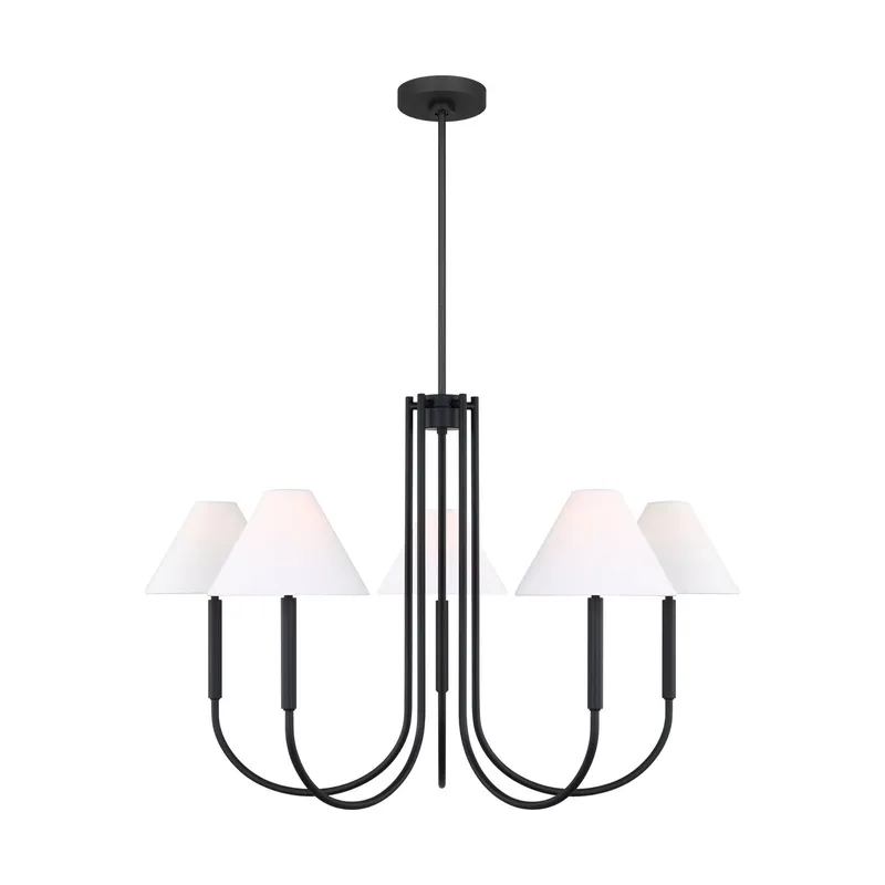 Drew & Jonathan Porteau Large Chandelier in Midnight Black