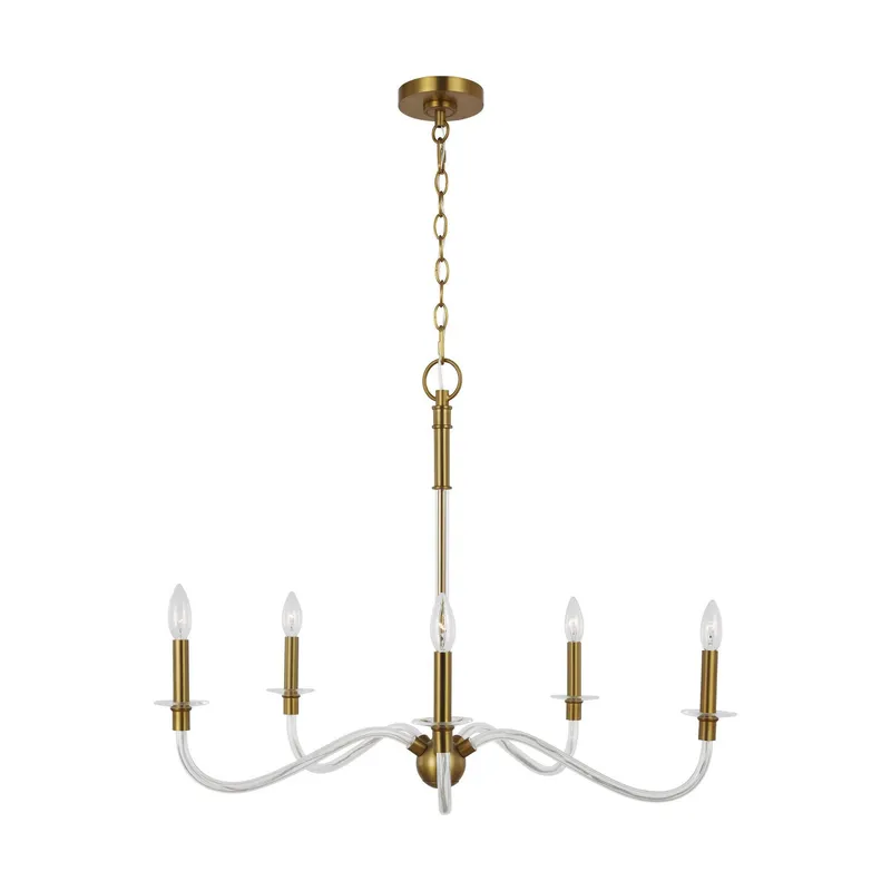 Chapman & Myers Hanover Medium Chandelier in Burnished Brass