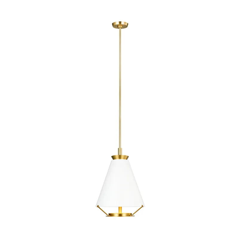 Chapman & Myers Ultra Light Tall Pendant in Burnished Brass