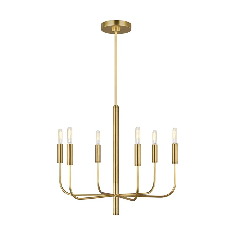 Ellen DeGeneres Brianna Small Chandelier in Burnished Brass