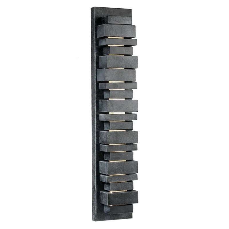 Sean Lavin Ledgend Medium LED Outdoor Sconce in Dark Weathered Zinc