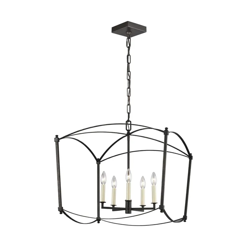 Sean Lavin Thayer Wide Lantern in Smith Steel