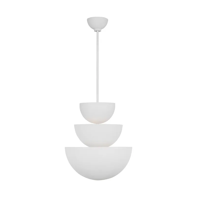 Christiane Lemieux Beaunay Large Chandelier in Cast Plaster