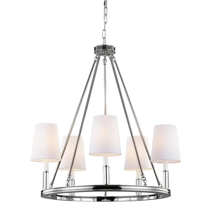 Sean Lavin Lismore Medium Chandelier in Polished Nickel
